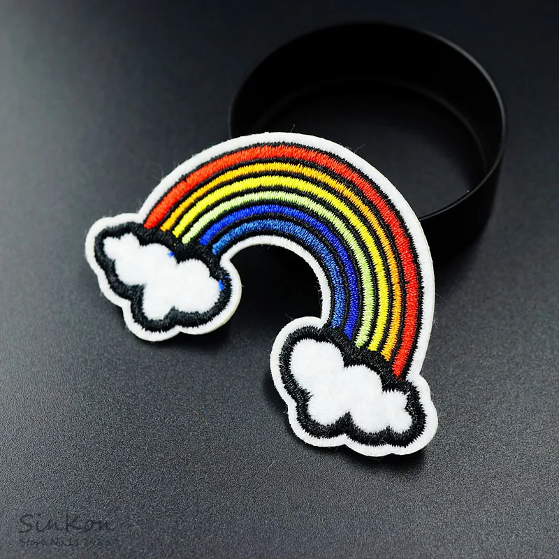 Радуга (Размер: 4 7x7 2 см)|embroidery patch|patches appliquesironing clothing |