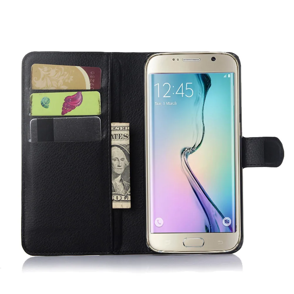 Чехлы для телефонов Samsung Galaxy S6 edge Plus G928 кожаный чехол кошелек с подставкой и