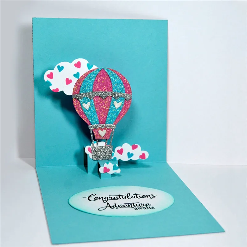 GJCrafts Hot Air Balloons Dies Metal Cutting New 2018 for DIY Scrapbooking/photo Album Decorative Embossing Card Die Cut | Дом и сад