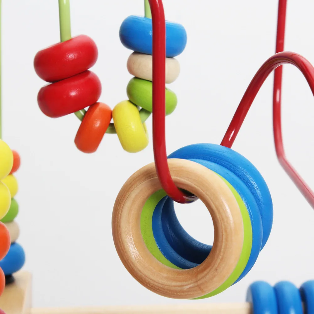 Деревянные бусины лабиринт игрушка раннего ребенка дошкольника образования