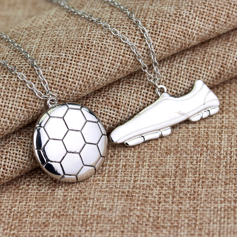 Модная пара подвесок для спортивной футбольной обуви серебристый цвет хип хоп