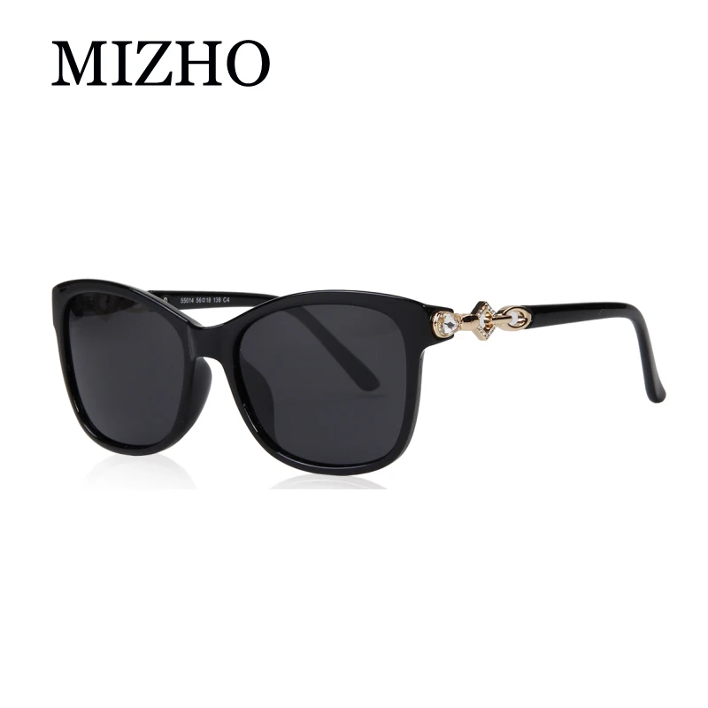 MIZHO, стразы для вождения, пластиковые, женские солнцезащитные очки, поляризационные, квадратные, летние, модные, фирменный дизайн, женские солнцезащитные очки,, с коробкой