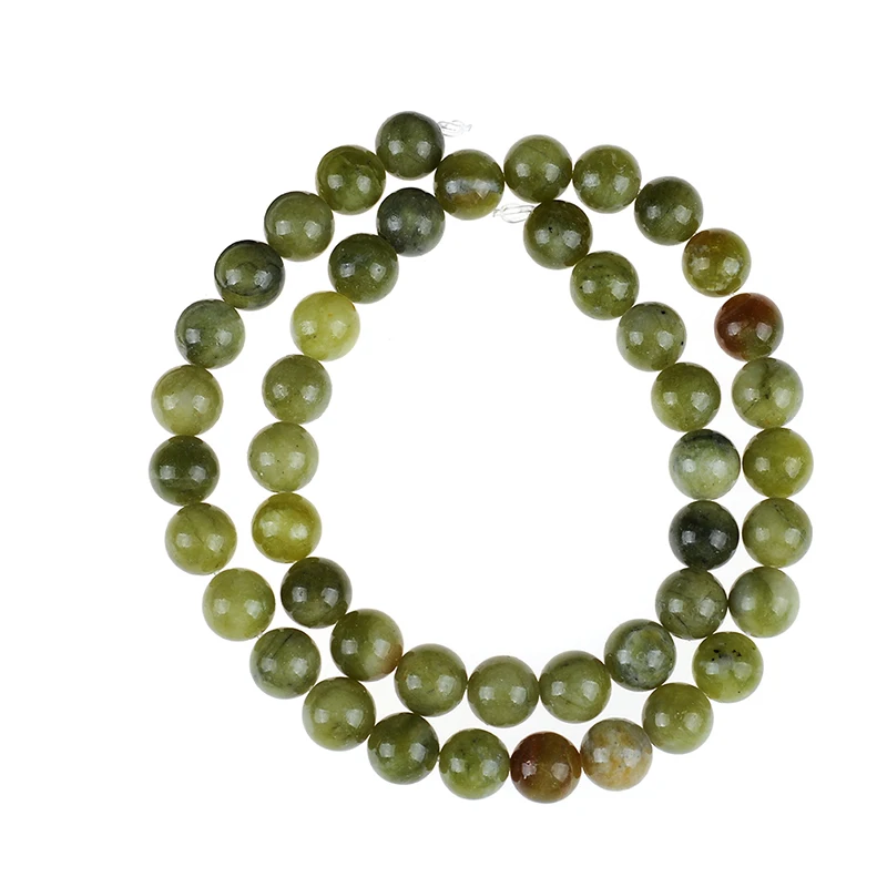 

4-12mm Round Natural Stone Beads Southern jades Beads Stone Loose Strand Beads 15" Pick For DIY Bracelet Necklace Jewelry Making