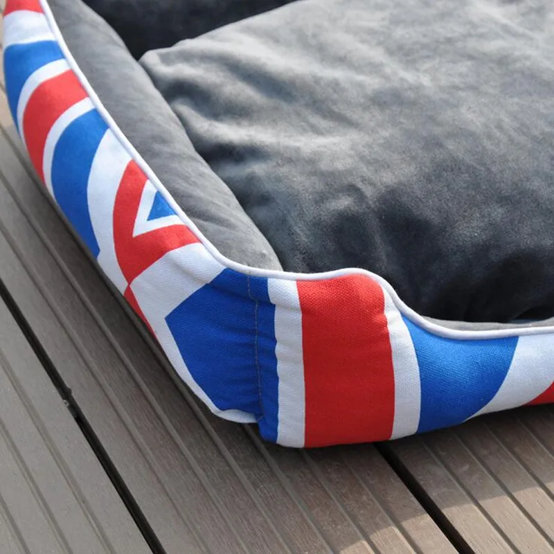 British Style Detachable Washable Canvas Teddy Pet Nest House Kennels for Cat Puppy Dog Cushion Chihuahua Small Bed S M L | Дом и сад