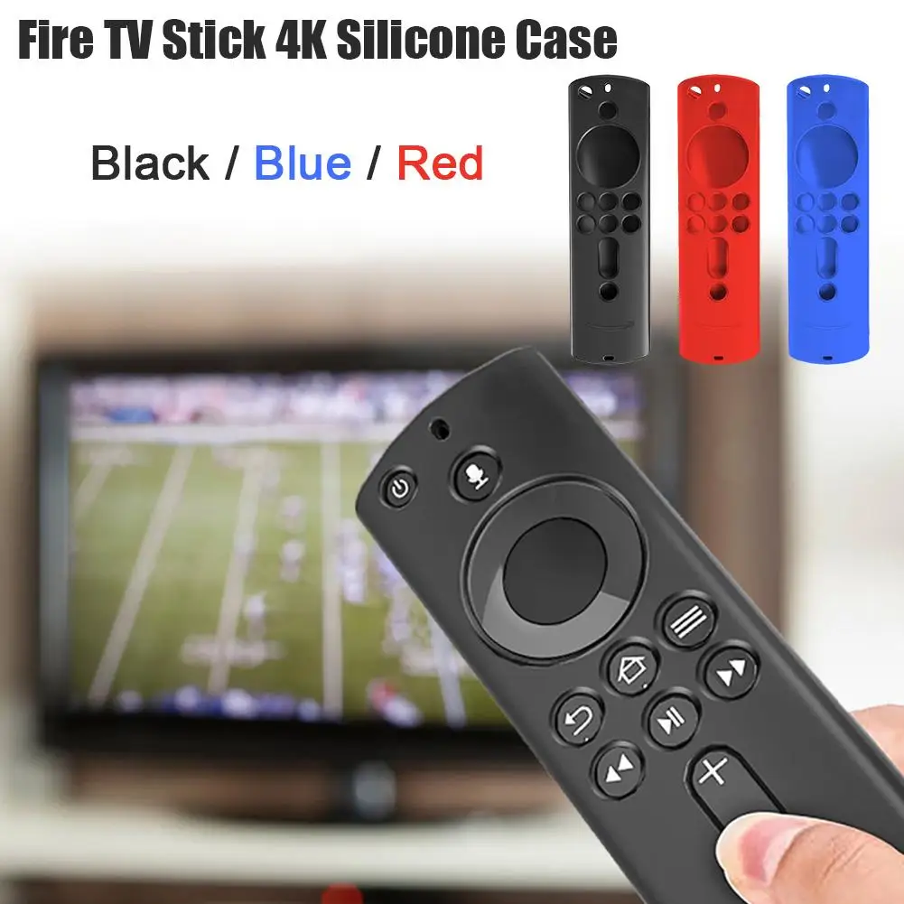 Remote Control Silicone Case For Fire TV Stick 4K Voice 5.9inch Anti-slip Dustproof Shock Protective Cover | Электроника