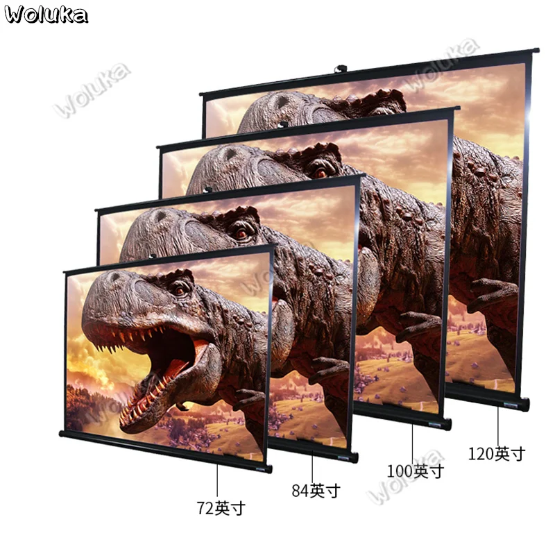 Projection curtain 90/100/120/Ultra short Coke Laser TV anti-light black grid home Theater 4K HD CD50W03 | Лампы и освещение