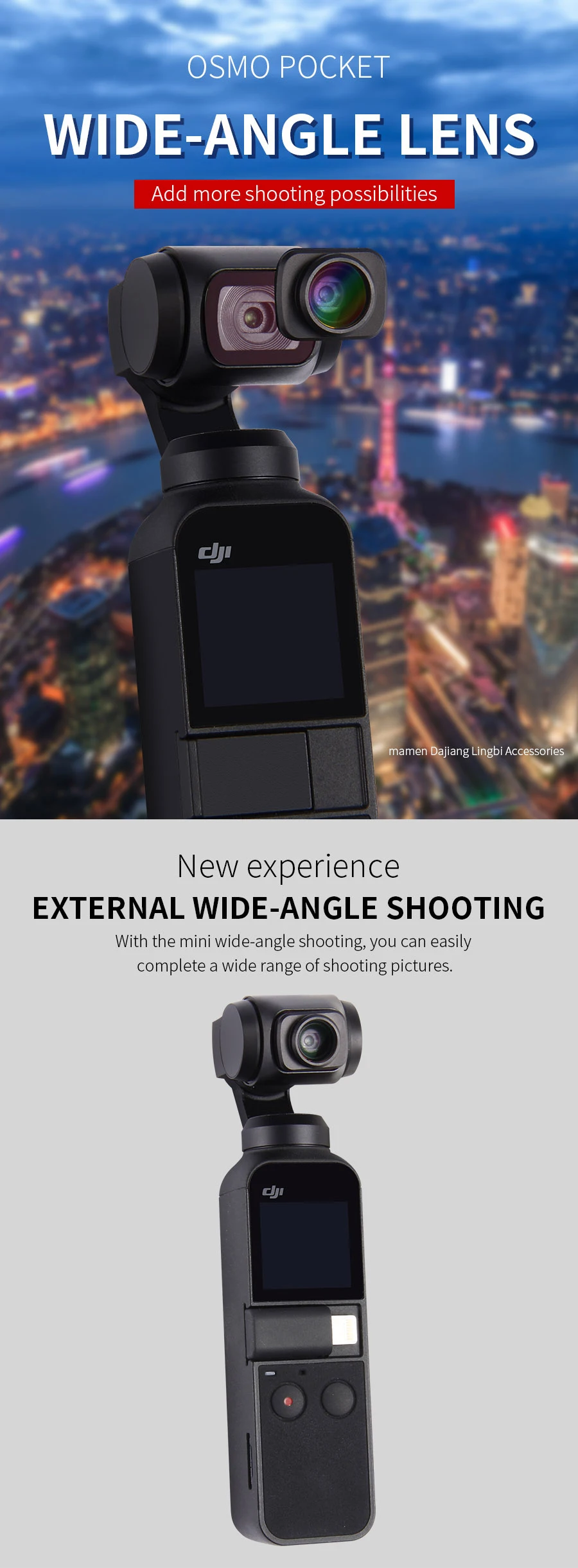 MAMEN OP-5 OP-6 Широкоугольный макро объектив для Dji Osmo Pocket 10X HD 4K макро объектив Gimbal аксессуары магнитные линзы
