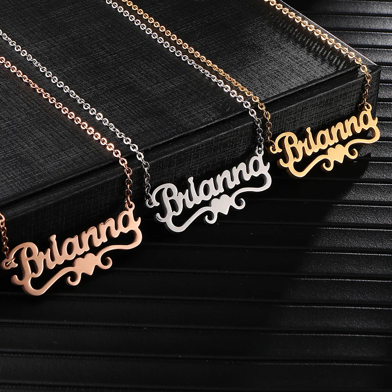 Корона база пользовательское имя ожерелье подвеска именная табличка подарок