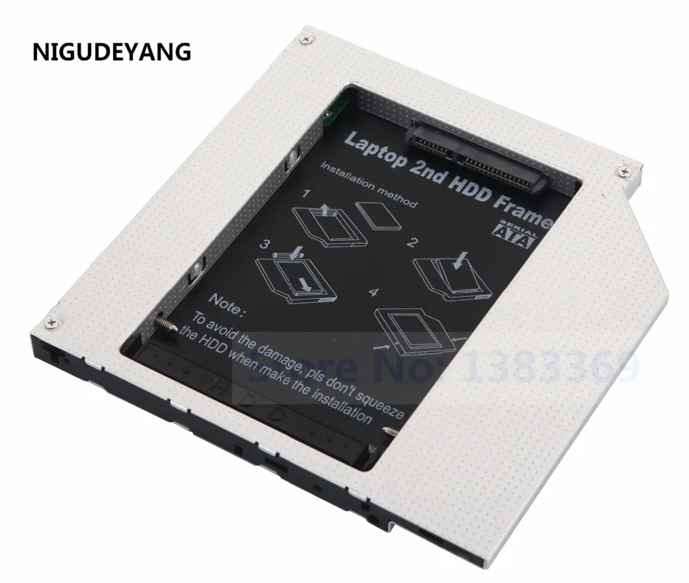 

NIGUDEYANG Universal SATA to PATA IDE 2nd HDD SSD Hard Drive Caddy for 9.5mm Universal CD / DVD-ROM ODD Optical Bay