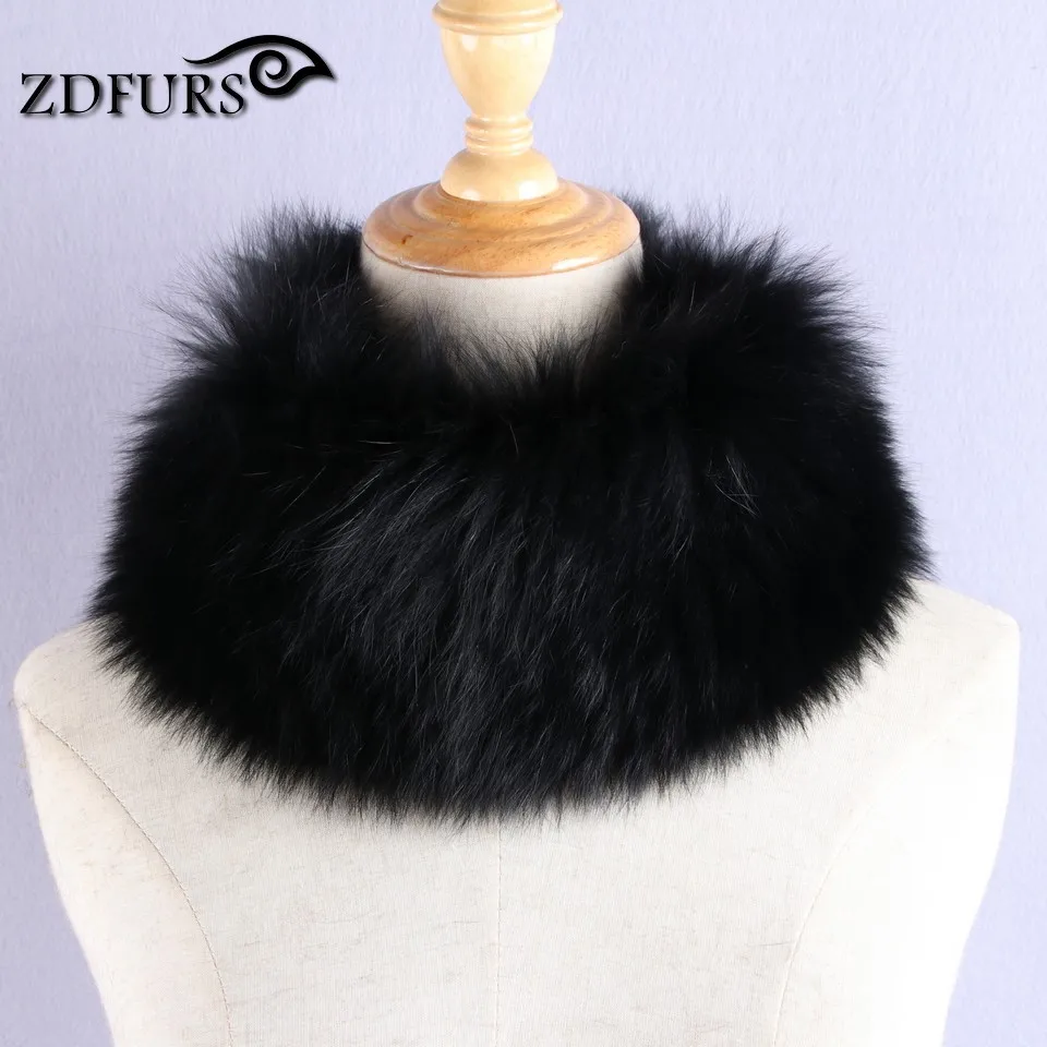 ZDFURS* зимняя женская Меховая повязка на голову из натурального Лисьего меха, шарф, теплый ушной защитный головной убор, шарф, новинка, женские вязаные меховые головные уборы, кольцо
