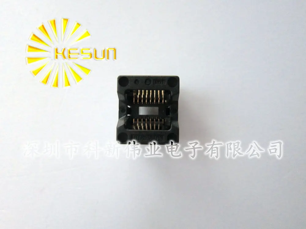 

100% NEW OTS-16-03 SOP16 SOIC16 IC Test Socket / Programmer Adapter / Burn-in Socket (OTS-16-1.27-03)