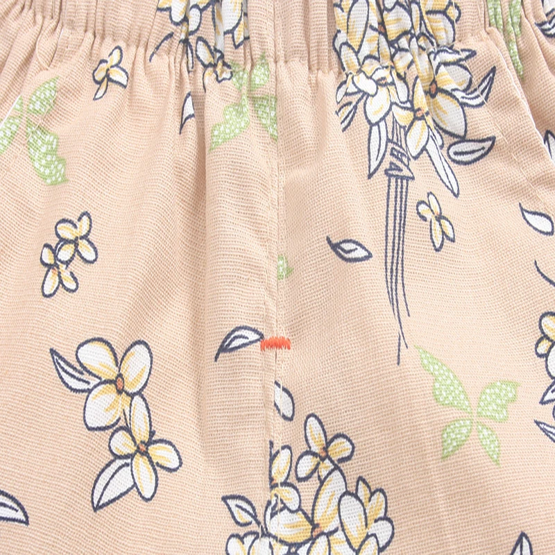 Летние Детские девичьи штаны с оборками 2018 принт в горошек шорты цветочным