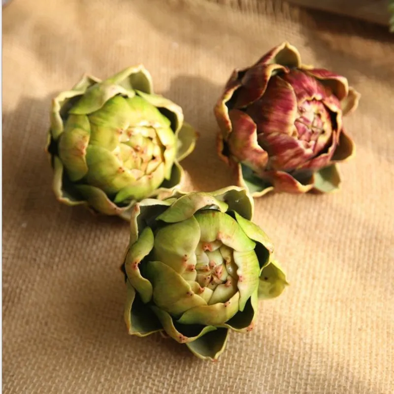 Искусственные цветы Artichokes эмулированные бесплатная доставка|Искусственные и