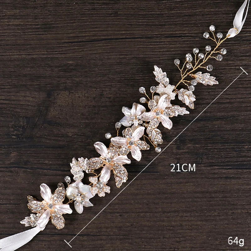 

Shell Flower Headbands For Bride Wedding Hair Jewelry Flower Bride's Hair Band Accessories For Women Jewelry