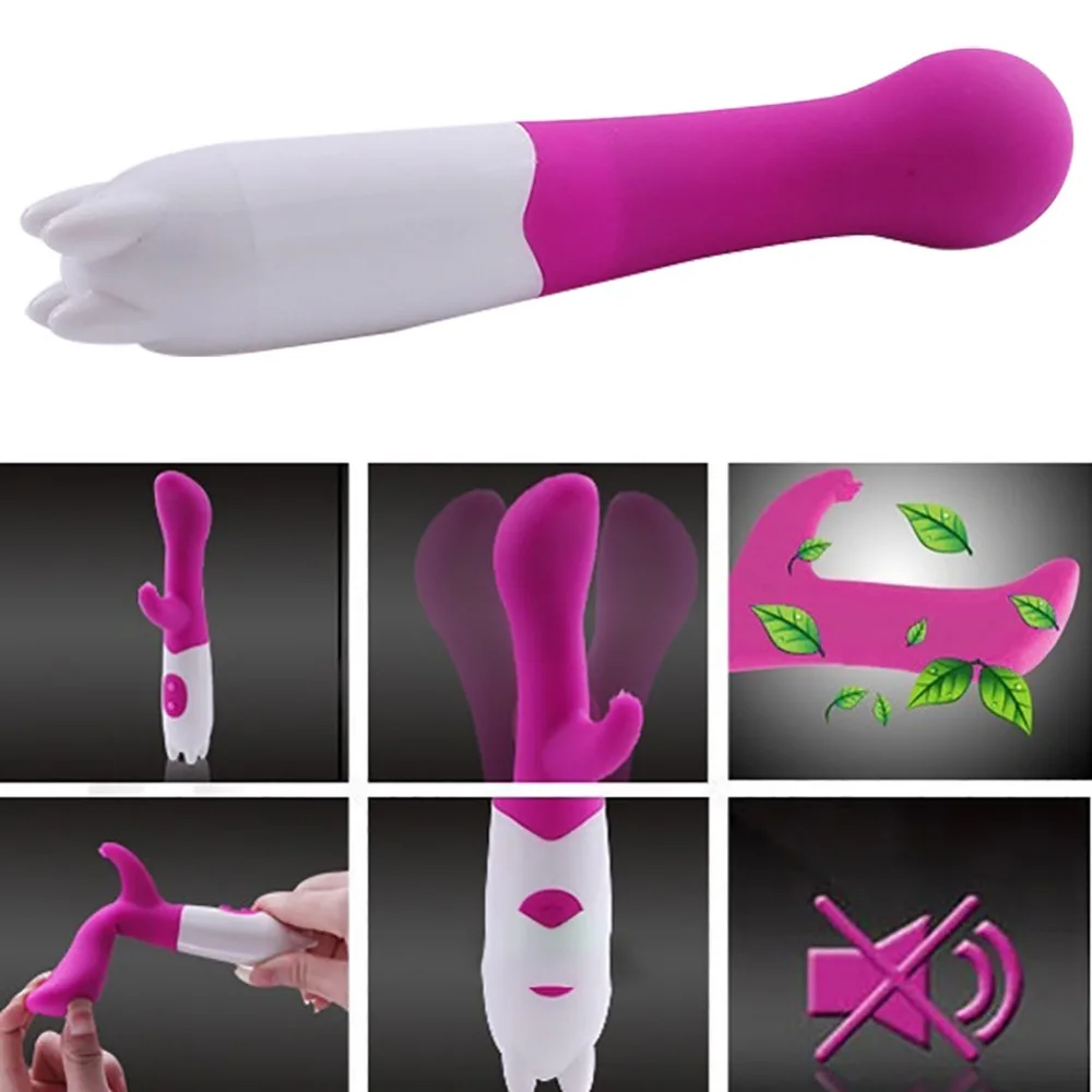 Женский G Spot двойной вибратор силиконовый AV Массажная палочка игрушка для