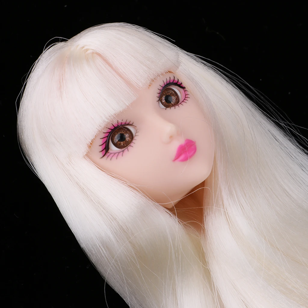 Форма для лепки головы BJD с макияжем набор белых волос лица женские фигурки