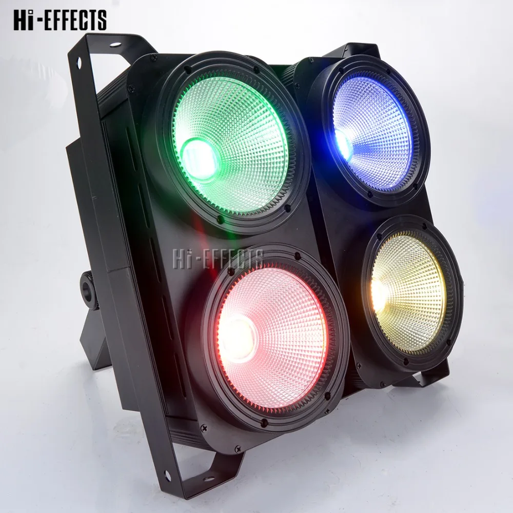 4 шт./лот 4x100 Вт COB освещение для аудитории сценическое LED толпы Blinders dj светодиодные