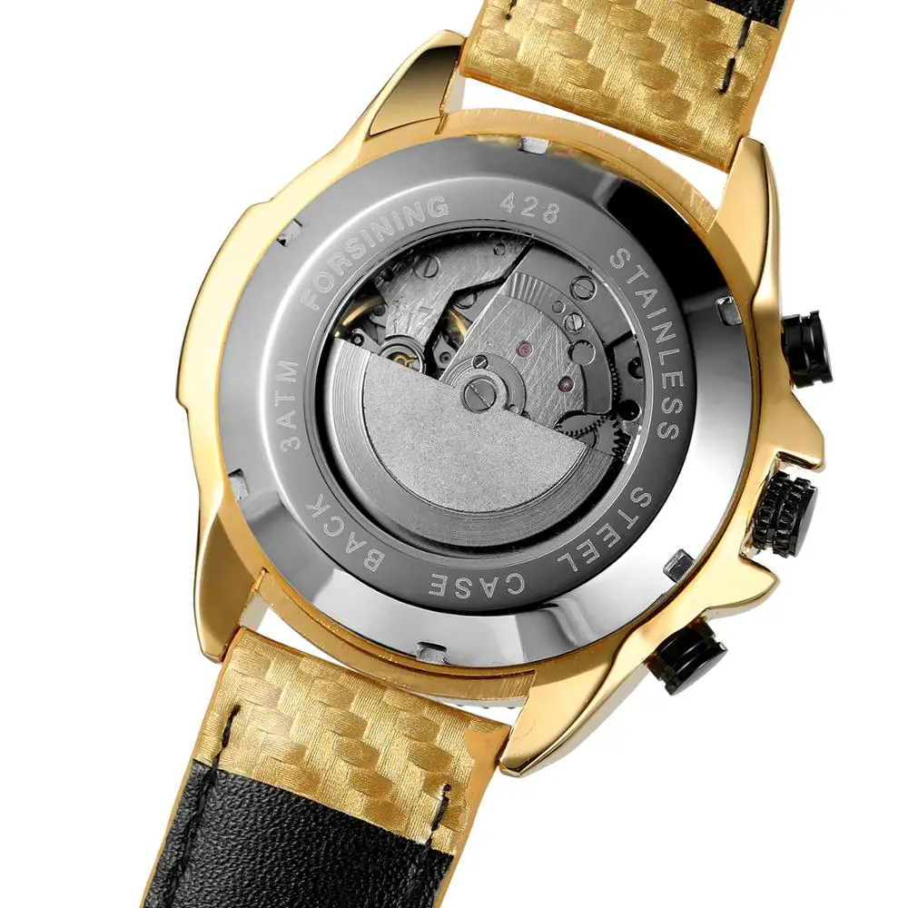 FORSINING мужские часы Лидирующий бренд Роскошные автоматические наручные с