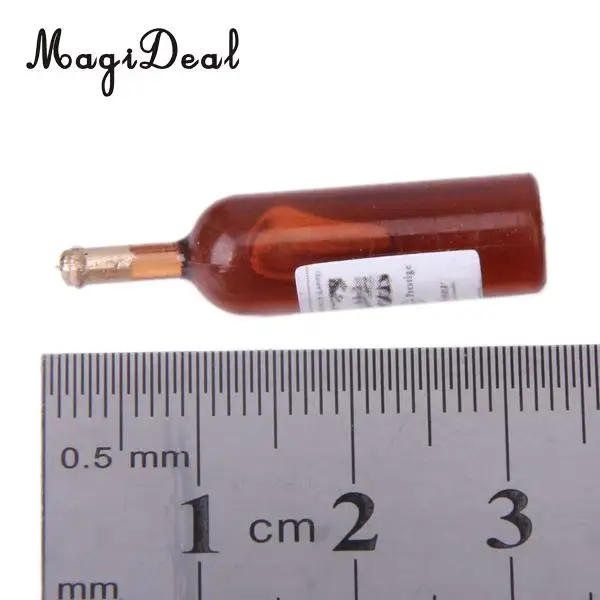 MagiDeal 6 шт./лот мини красочные 1/12 весы бутылки для вина кукольный домик миниатюрная