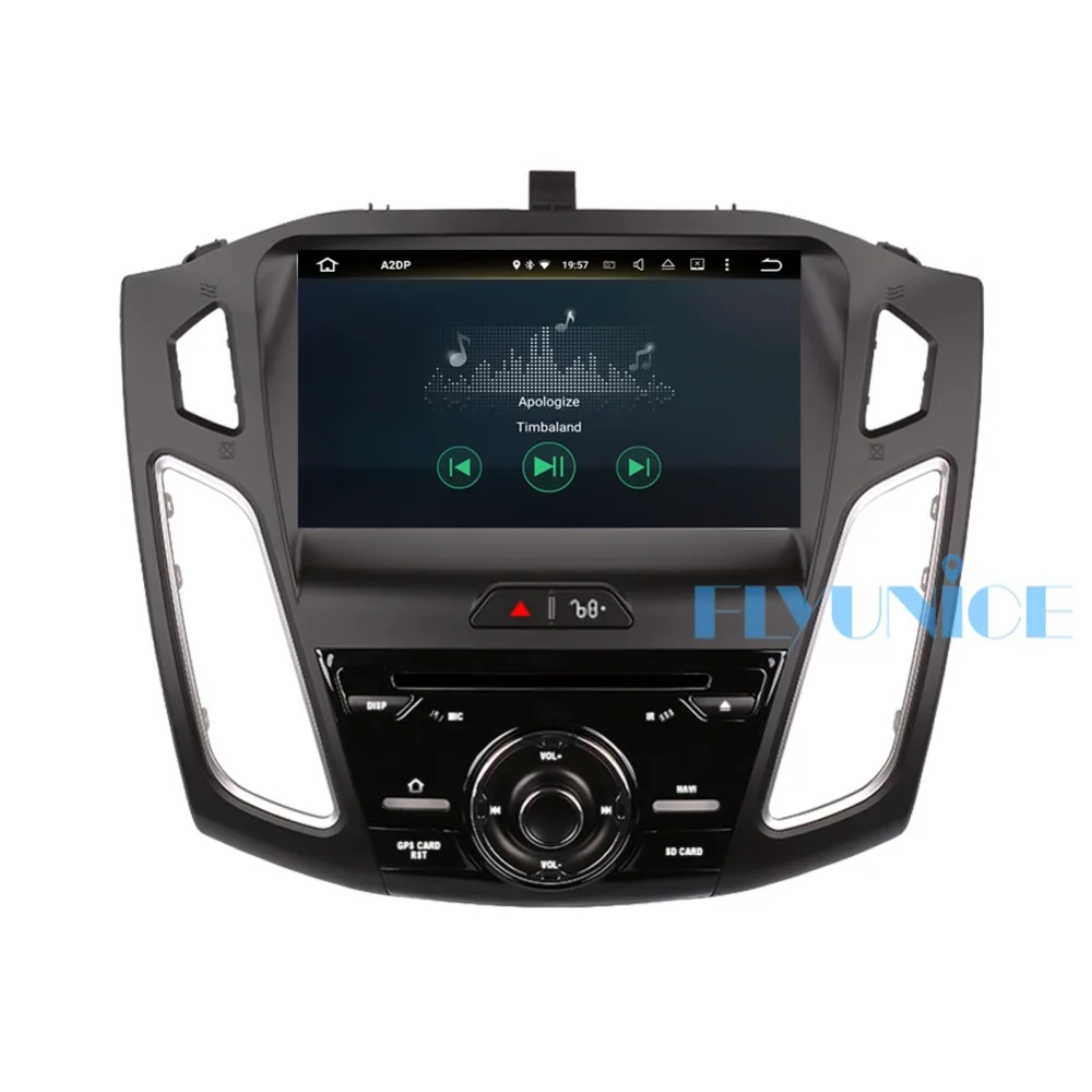 9 дюймов Android 8 0 Восьмиядерный 4 Гб RAM Автомобильный GPS навигатор с Bluetooth для Ford Foucs