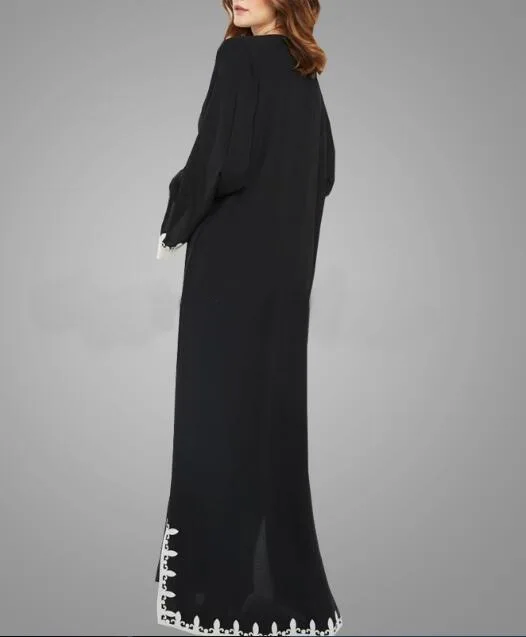 Женский кардиган с аппликацией Abaya элегантные платья для взрослых мусульманских