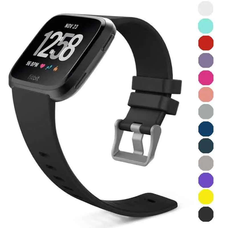 Силиконовый ремешок на запястье для Fitbit Versa Correa fit bit Breacelet спортивные часы умные