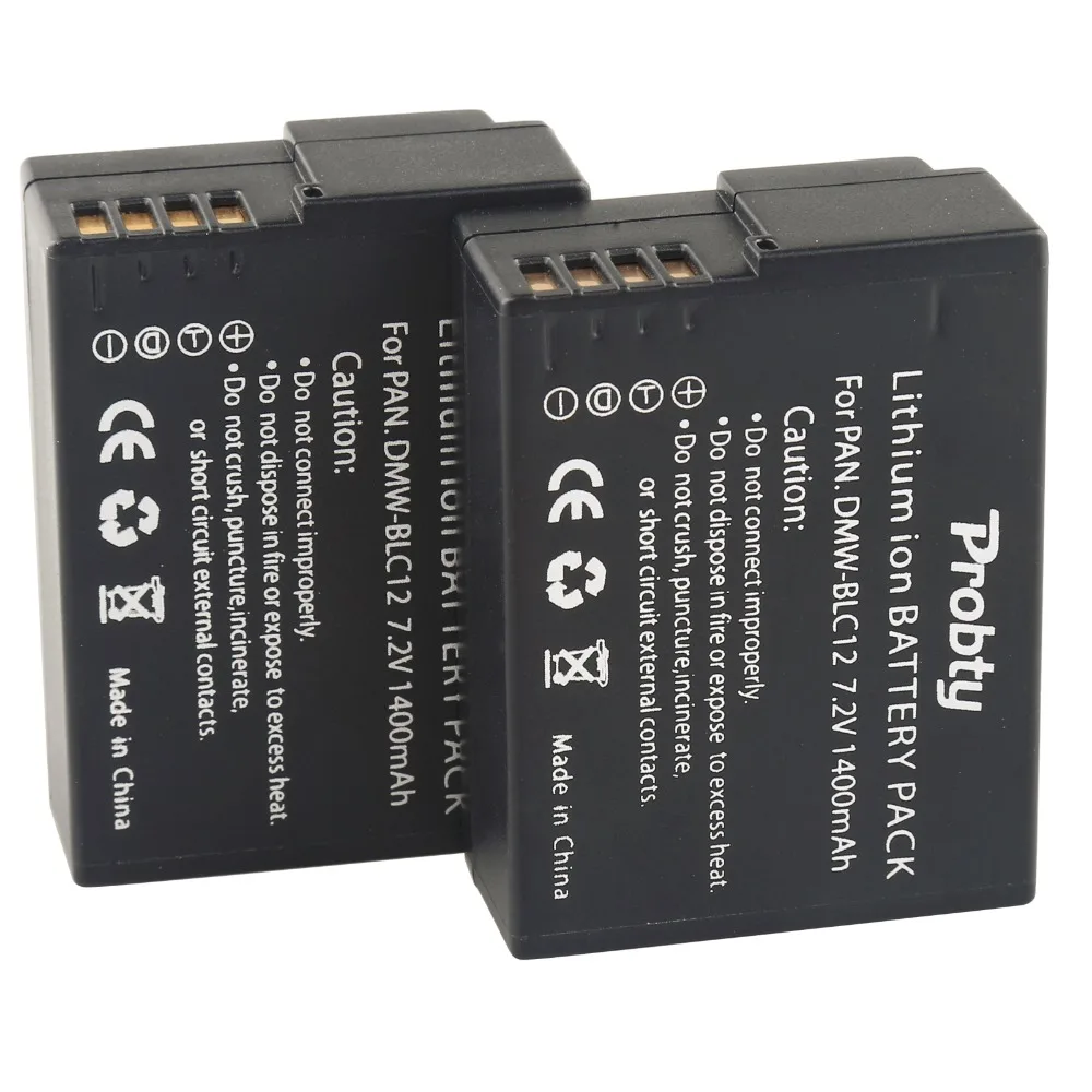 Probty 2 шт. DMW BLC12 ДМВ BLC12PP BLC12E BP DC12 Батарея/USB кабель для Panasonic Lumix DMC GH2 G7 G6 G5 V LUX4 FZ200 FZ1000