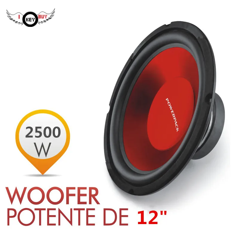 

I KEY BUY 12 Inch Car Auto Audio Subwoofer Bass Speaker Loudspeaker 4 Ohm 2500 Watts Car-Styling Woofer Speakers