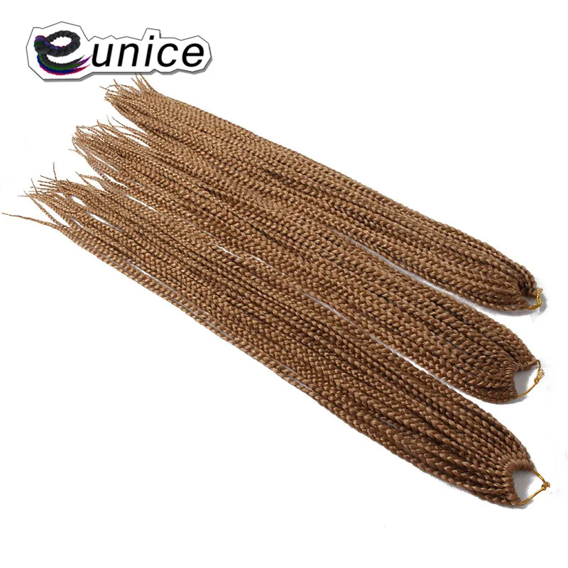 Eunice Hair 1" 24" дюйма 100 г/шт. синтетический Омбре плетение волос Плетение Парик Косы наращивание волос черный фиолетовый ошибка