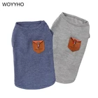 Однотонная жилетка для маленькой собаки чихуахуа, Тедди, дышащая летняя одежда для питомца, футболка для щенка