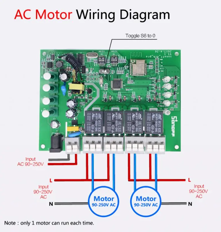 SONOFF 4CH Pro R2 Wifi Пульт дистанционного управления светильник выключатель питания RF 433mHz многоканальный 4 банд способ для модули для автоматизации умного дома