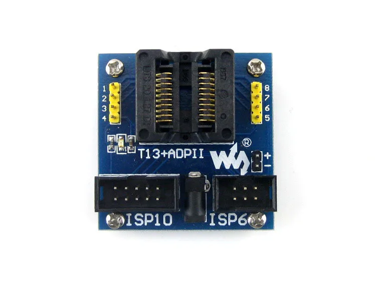 T13 + ADPII ATtiny13 ATtiny12 ATtiny15 ATtiny25 ATtiny45 SOIC8 (208 mil) AVR Enplas программирующий адаптер тестовая