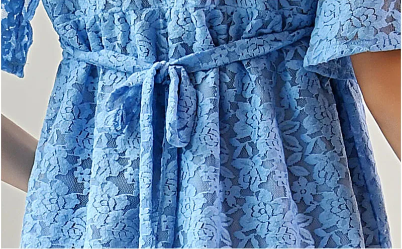 Элегантное кружевное платье для беременных Одежда женщин длинная свободная