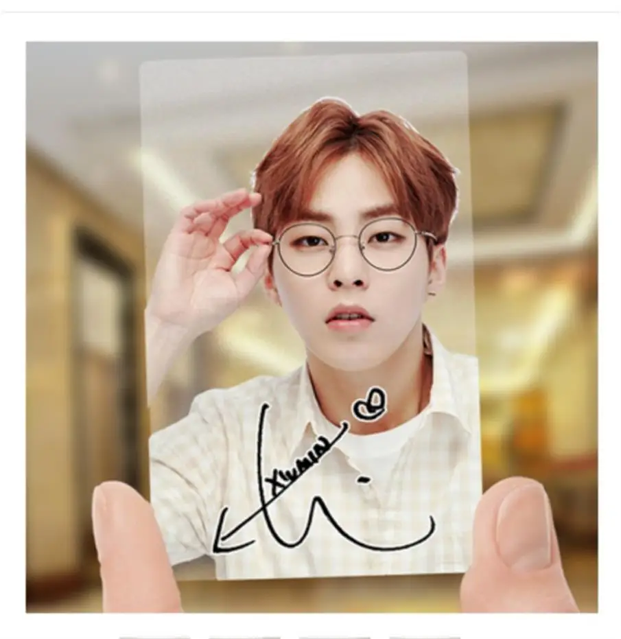 Kpop EXO The War ПВХ прозрачные фотокарты ЛОМО Baekhyun Kai матовая Фирменная Фотокарта 1 шт