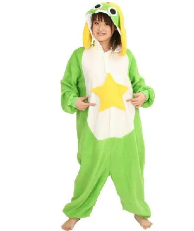 Аниме животных лягушка keroro взрослых для женщин мужчин унисекс Onesie косплэй Зимние