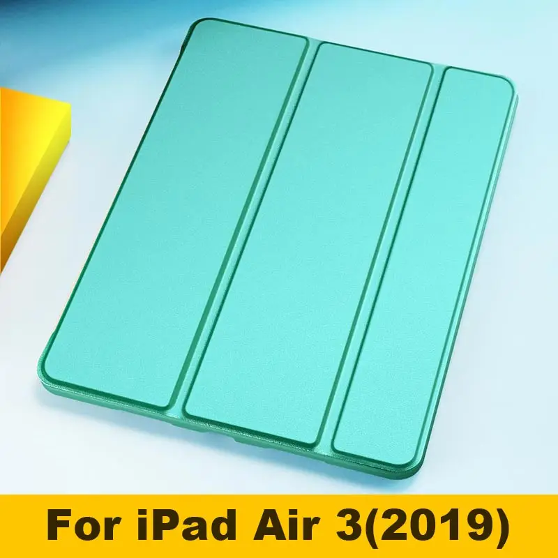 Air 3 2019 Green Для Apple iPad Air 2 Air 1 9,7 дюйма Чехол Ультра тонкий из искусственной кожи силиконовый чехол с магнитной подставкой для iPad Air 3 10,5 - Цвет: Air 3 2019 Green