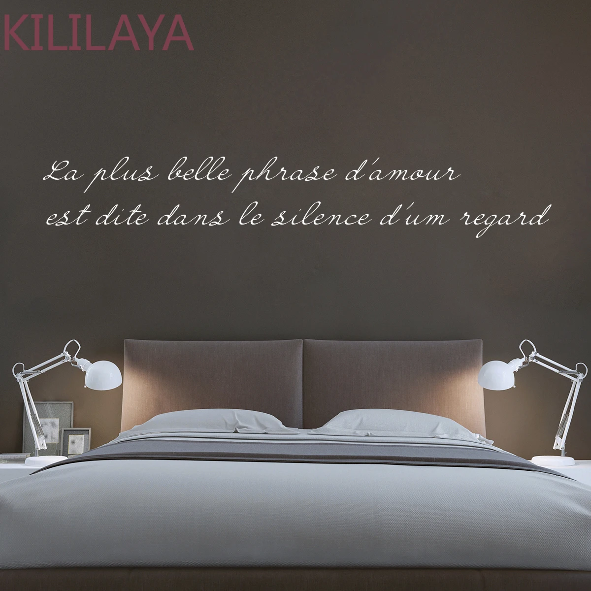 

Kililaya Wall Decal La Plus Belle Phrase D'amour Wall Stickers Bedroom Decor Stickers Wall Art Posters
