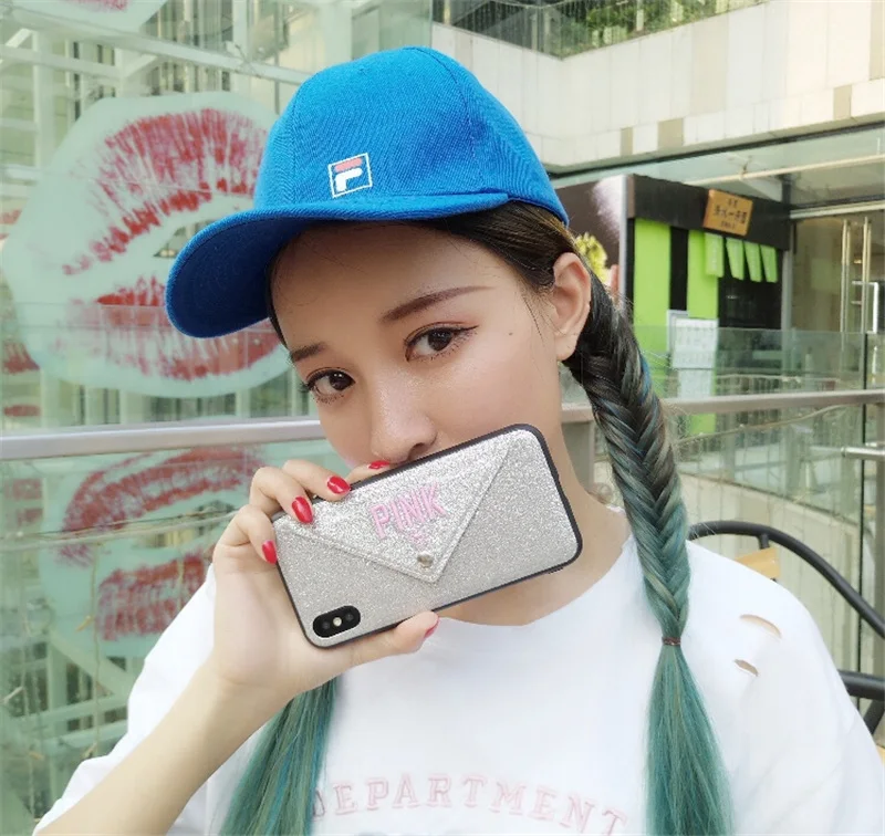 Роскошные Кошелек с блестками слот для карты кожа чехол iPhone X 8 7 Plus 6 S плюс мода