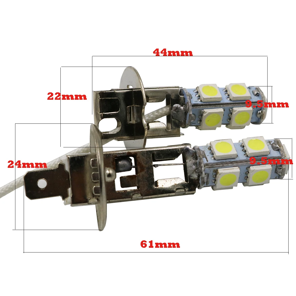 YSY 2PCS H1 H3 5050 9SMD LED DC12V Auto Car Fog Light Lamp Bulbs 8000K White | Автомобили и мотоциклы