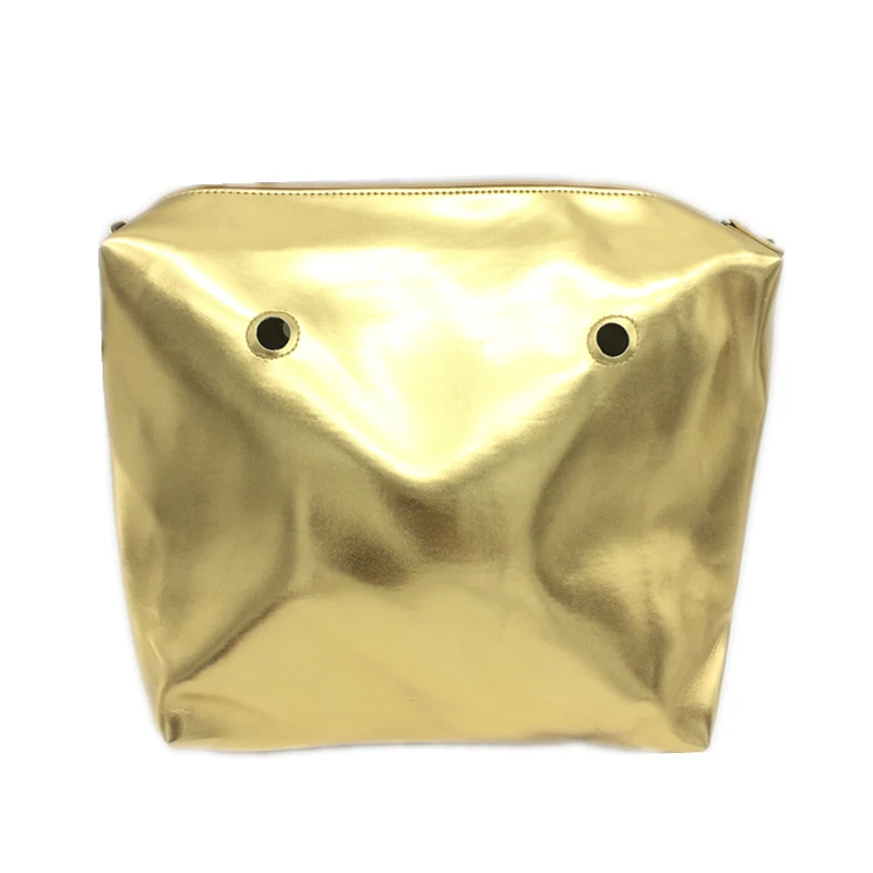 Golden PU Женские аксессуары со съемной ручкой подкладка карман на молнии для классического мини Obag PU вставка с внутренним водонепроницаемым покрытием для O сумка - Цвет: Golden PU