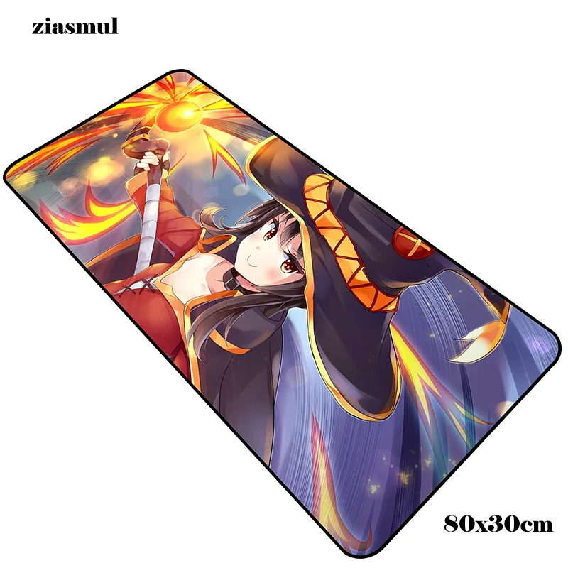size 800x300x2mm Konosuba коврик для мыши, большой компьютерный геймерский коврик для мыши 800x300x2 мм, лидер продаж, коврик для мыши, эргономичный гаджет, офисные настольные коврики - Цвет: size 800x300x2mm