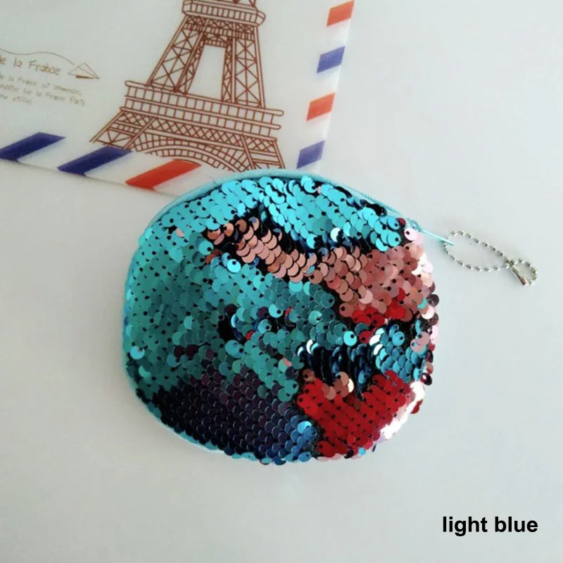 1 шт. Женский кошелек для девушек сумка с блестками на молнии модная денег ключи