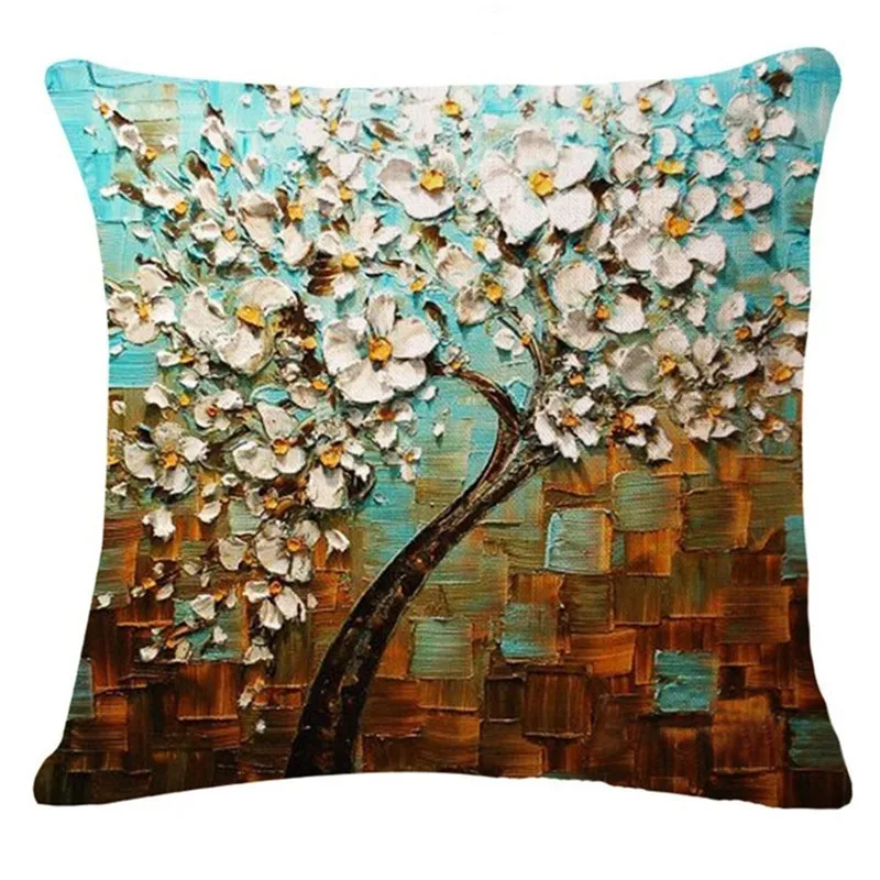 Новый горячий Pattern реальности Красивая завод печатных подушки модные чехлы