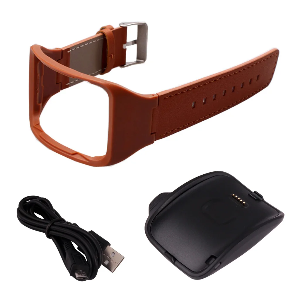 Brown Регулируемый металлический сменный фитнес-ремень для samsung gear S SM-R750 браслет стальной ремешок для samsung gear s R750 ремешок - Цвет: Brown