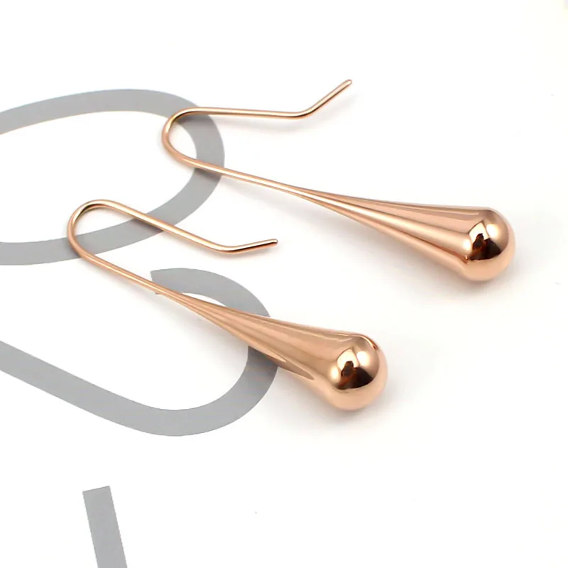 Модные массивные серьги в форме капли воды геометрические для женщин длинные