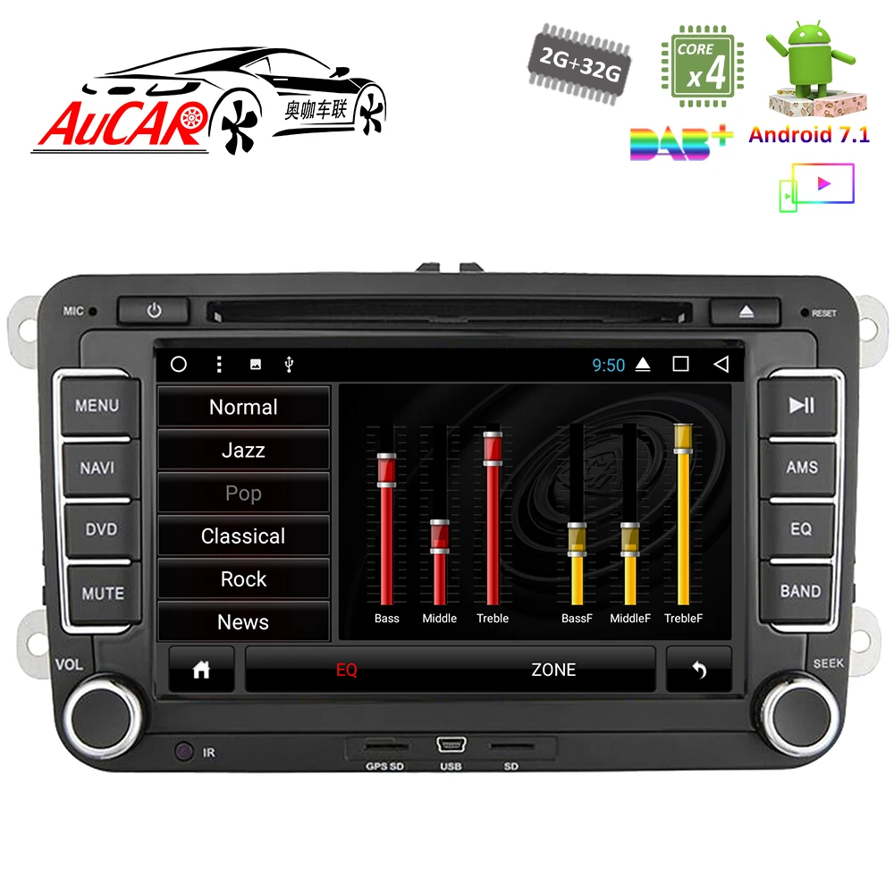 Автомагнитола 2 din мультимедийный плеер на Android 10 с 7 "экраном GPS Wi-Fi 4G радио Bluetooth