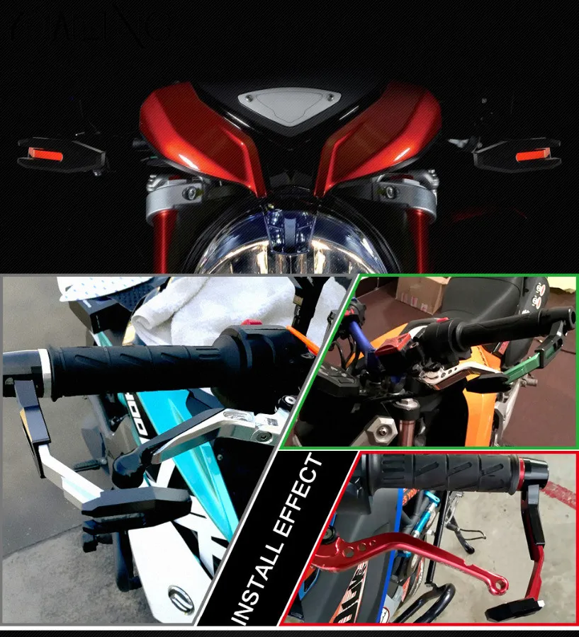 Протектор руля 22 мм 7/8 ЧПУ защита рычага тормоза сцепления для honda cb400 s2000 cb1000r x4 cb1300