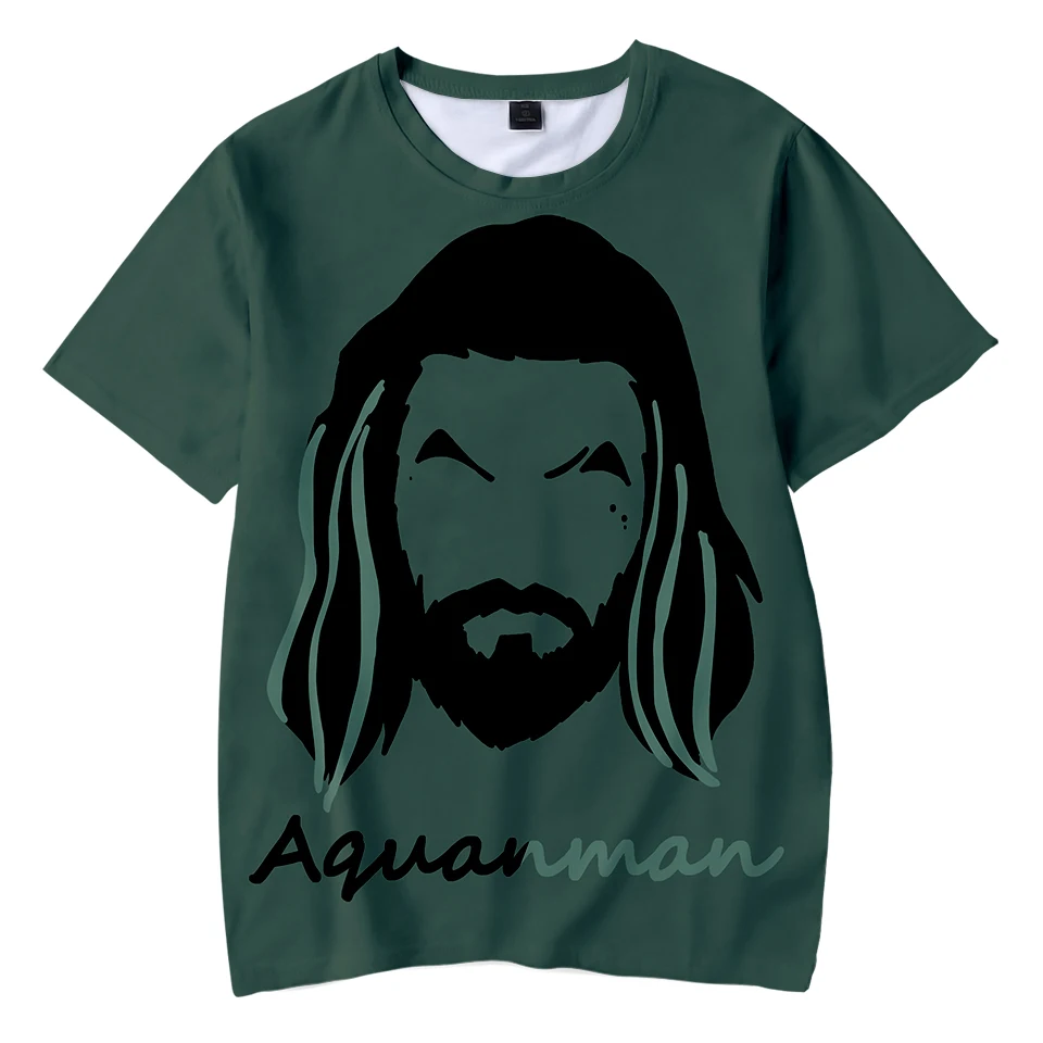 Детские футболки с 3D принтом Aquaman летние модные коротким рукавом 2018 лидер продаж