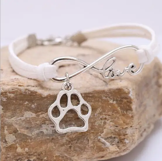 1 шт. бесконечно ручная работа Для женщин Стильный шармы собачья лапа кулон