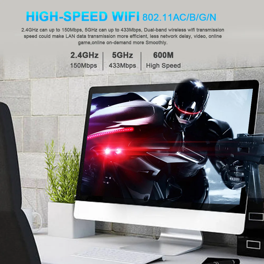 USB Wi Fi адаптер 600 Мбит/с 802.11ac|Сетевые карты| |